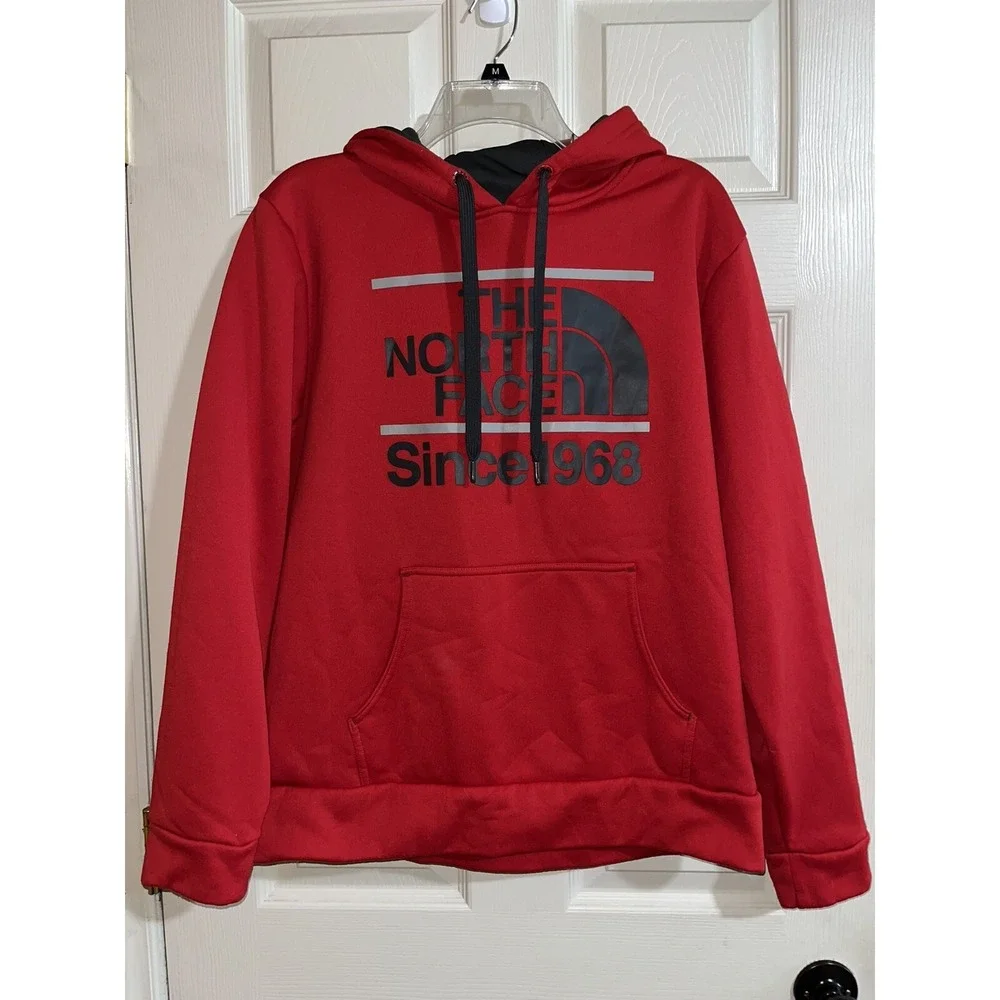 The‎ North Face Men's Pullover Hoodie Red Size Large Logo